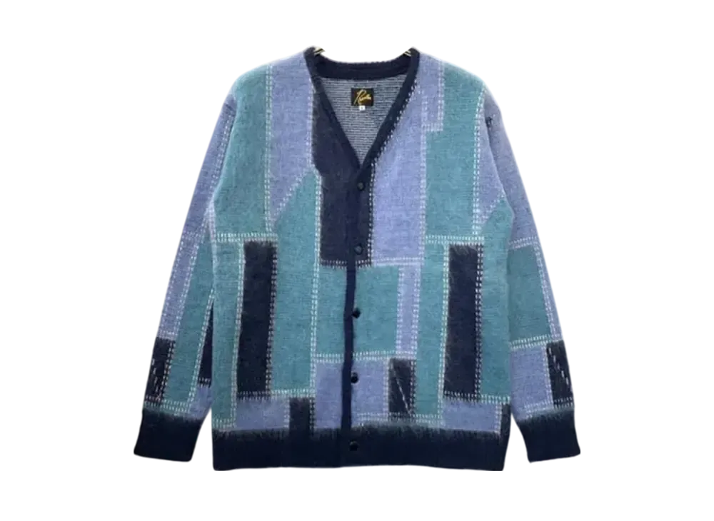 NEEDLES STUDIOUS Exclusive Mohair Cardigan "Blue"
