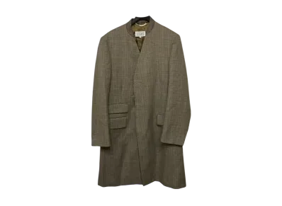 Maison Margiela Wool Twill Minimal Coat "Brown"