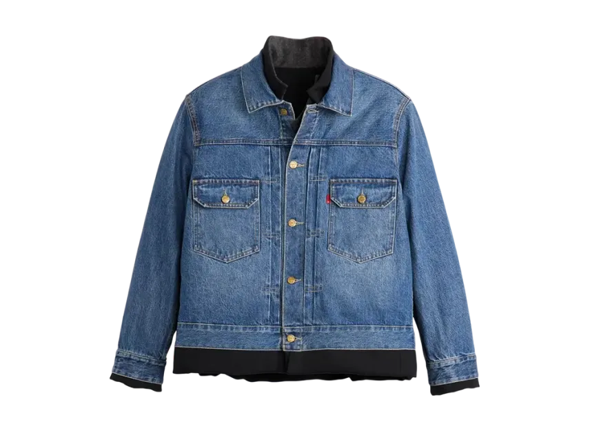 sacai x Levi's Men's Denim x Matelasse Twill Reversible Blouson sacai x Levi's Men's Denim x Matelasse Twill Reversible Blouson