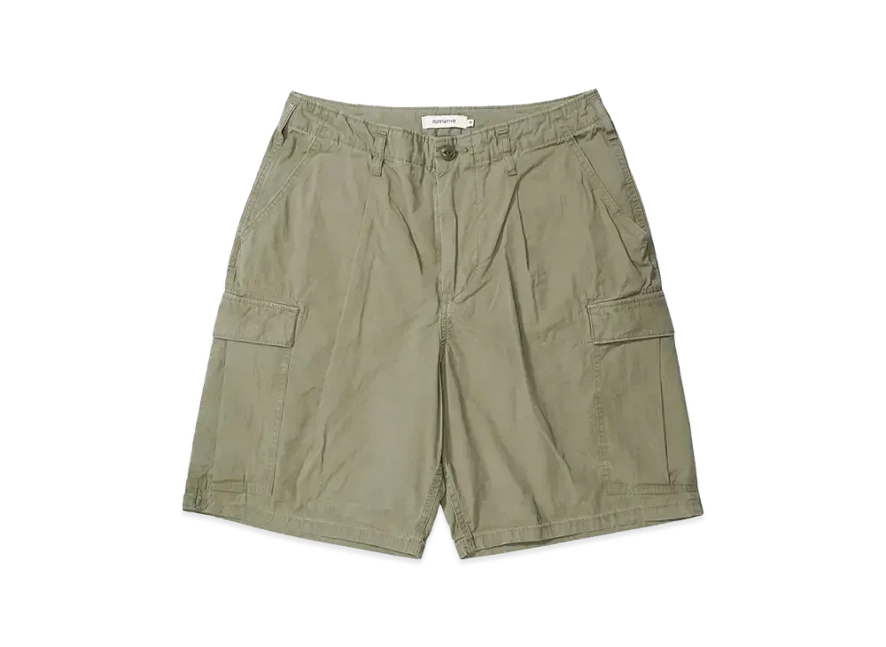 nonnative TROOPER 6P SHORTS COTTON TYPEWRITER SULFUR DYE "KHAKI"