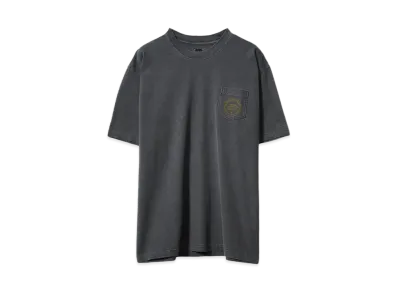 RATS PIGMENT DYED POCKET TEE "BLACK"