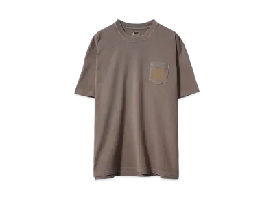 RATS PIGMENT DYED POCKET TEE "BROWN"