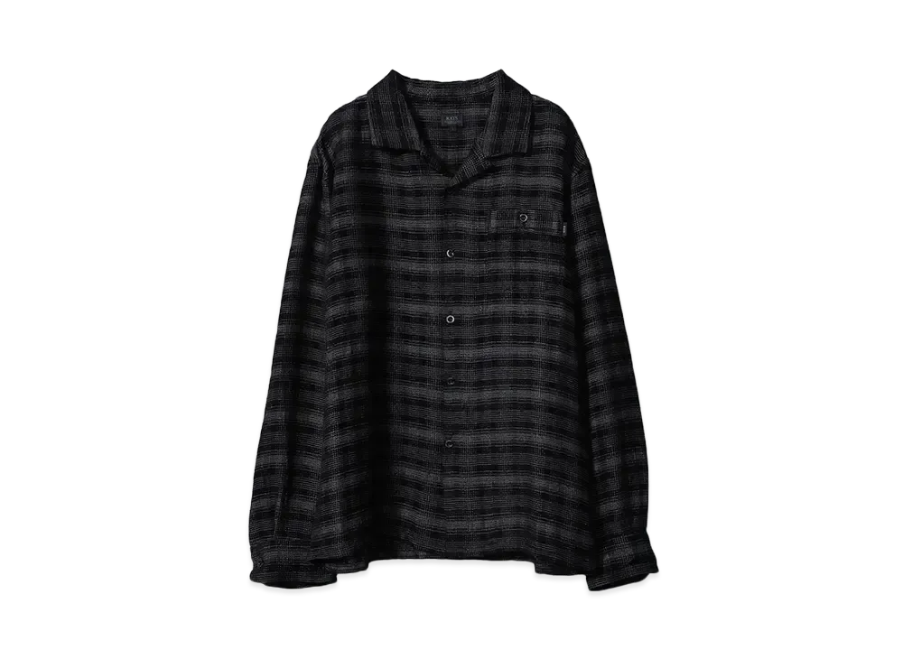 RATS OMBRE CHECK SHIRT "BLACK"