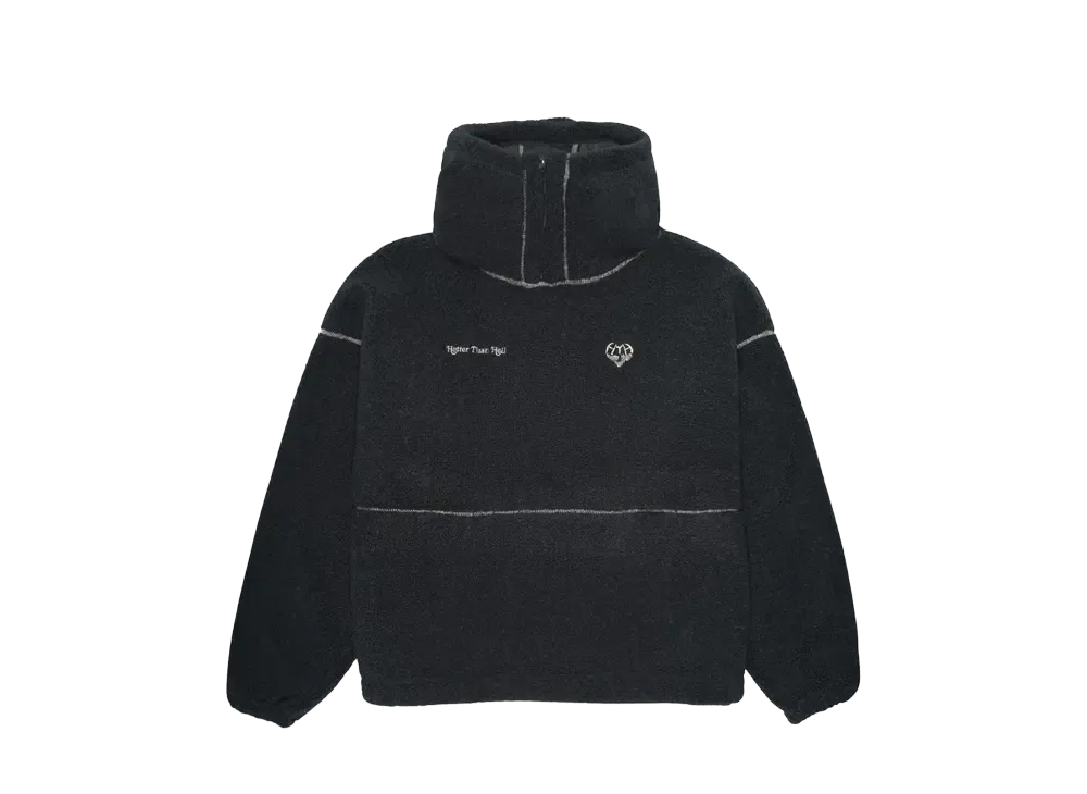 HTH boa zip hoodie "CHARCOAL"
