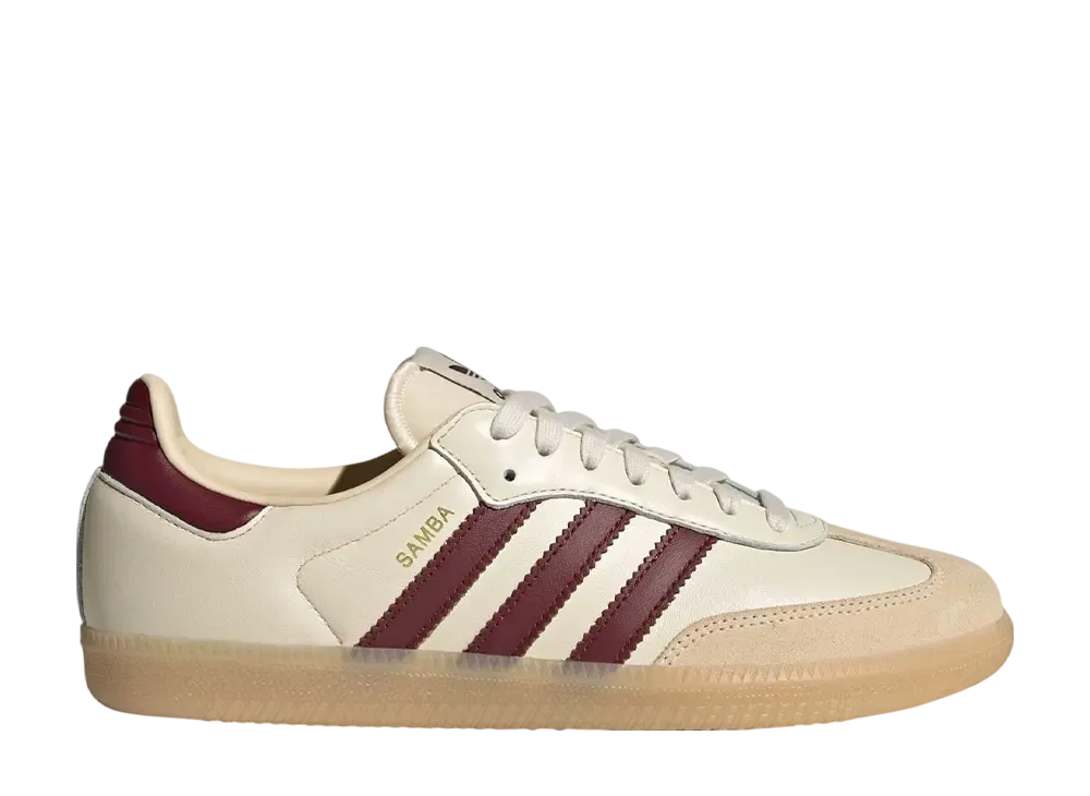adidas Samba OG "Wonder White/Shadow Red/Gum"