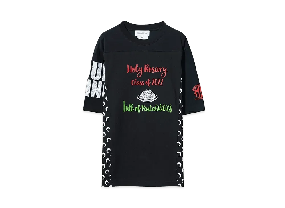 Marine serre REGENERATED GRAPHIC T-SHIRTS REGULAR FIT "BLACK"