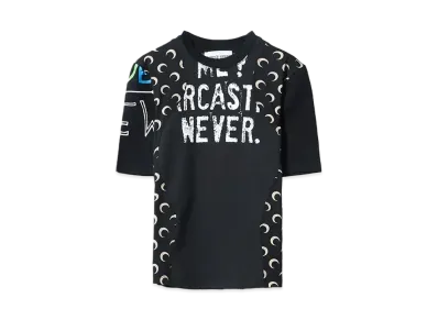 Marine serre REGENERATED GRAPHIC T-SHIRTS BABY FIT "BLACK"