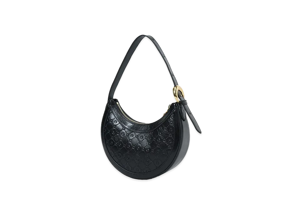 Marine serre MOONOGRAM EMBOSSED LEATHER ECLIPS MINI "BLACK"