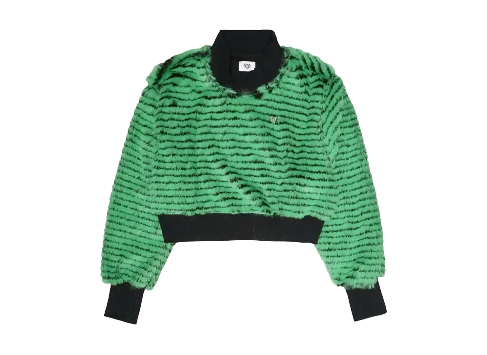 HTH fur border sweat "GREEN"