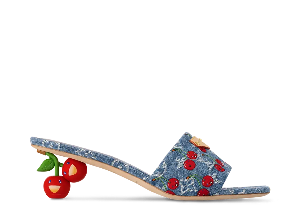 村上隆 × ルイヴィトン ウィメンズ リリー ミュール "ブルー"