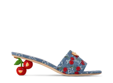 Takashi Murakami × Louis Vuitton Women's Lily Mule "Blue"