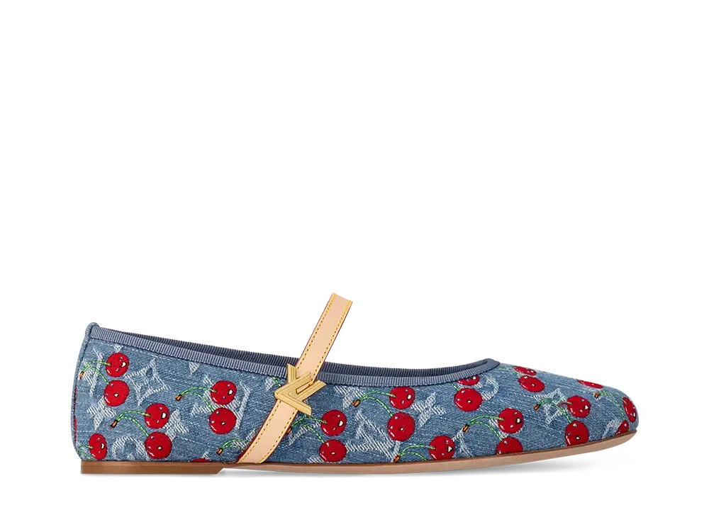 Takashi Murakami × Louis Vuitton Women's Romy Flat Ballerina "Blue"