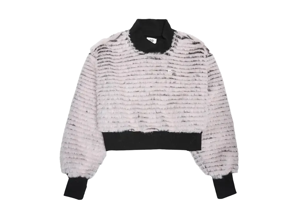 HTH fur border sweat "PINK"
