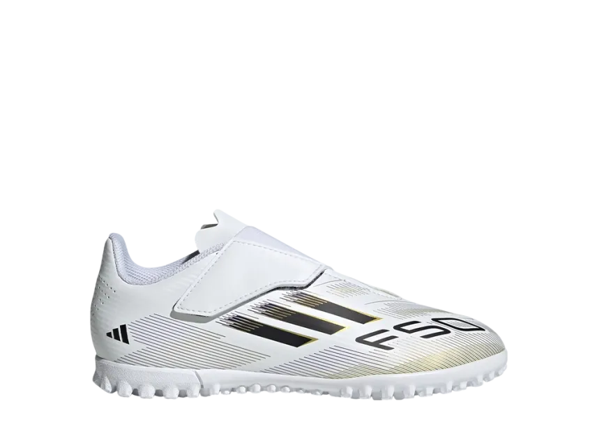 adidas GS F50 Club TF H&L "Cloud White/Core Black/Gold Metallic" JR1700 | SNKRDUNK adidas GS F50 Club TF H&L "Cloud White/Core Black/Gold Metallic" JR1700 | SNKRDUNK