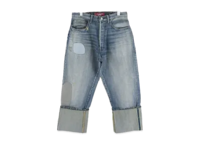 JUNYA WATANABE MAN x LEVI'S Cotton Selvedge Denim Product Processing W Name Pants "Indigo"