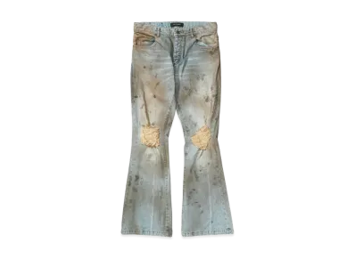 MLVINCE DISTRESSED FLARE JEANS "FADE INDIGO"