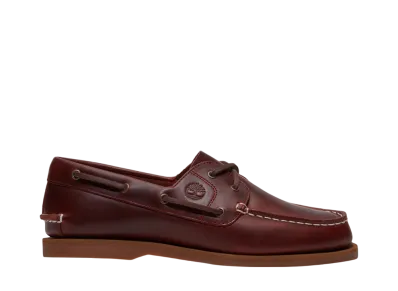 Timberland Women's Classic Leather Boat Shoes "Burgundy"