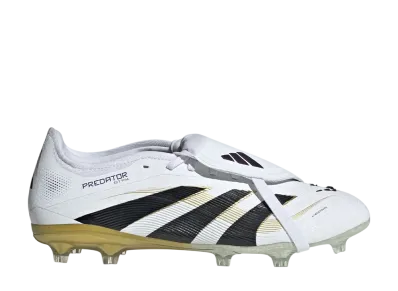 adidas Predator Pro Foldover Tongue FG Cleats "Cloud White/Core Black/Gold Metallic"