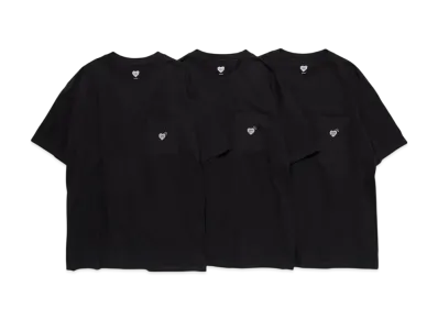 HUMAN MADE 3-Pack Pocket T-Shirt Set "Black"