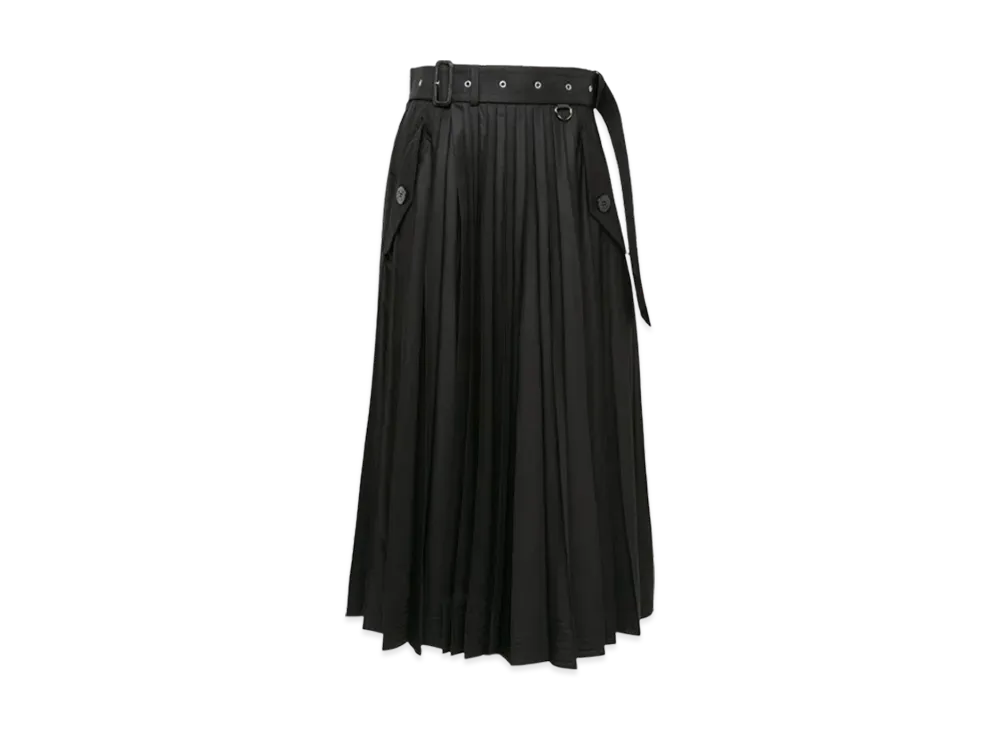 sacai Cotton Gabardine Skirt "Black"