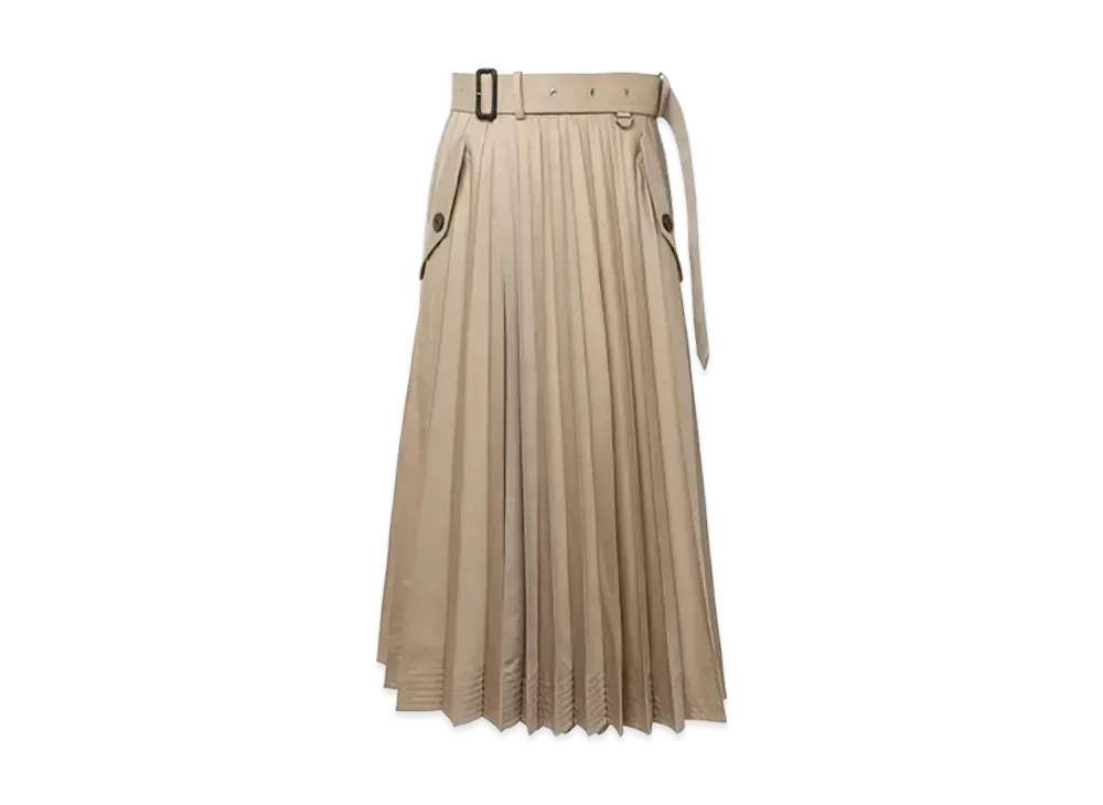 sacai Cotton Gabardine Skirt "Beige"