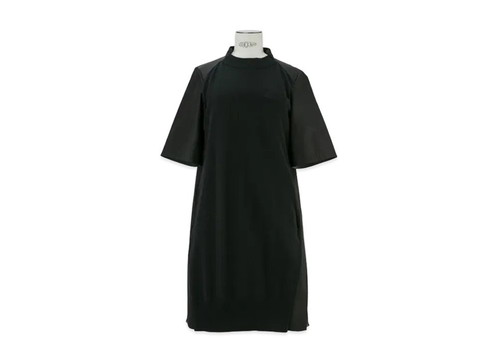 sacai Cotton Gabardine x Knit One Piece "Black/Black"
