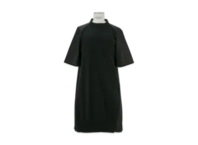 sacai Cotton Gabardine x Knit One Piece "Black/Black"