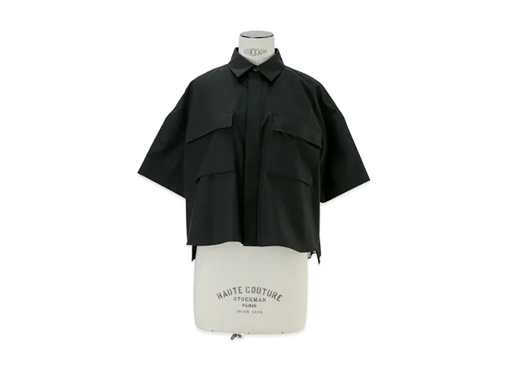 sacai Cotton Poplin Shirt "Black"