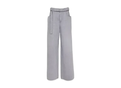 sacai Wide Denim Pants "Gray"