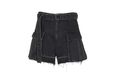 sacai Denim Shorts "Black"
