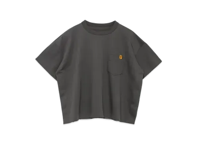 sacai S Cotton Jersey T-Shirt "Charcoal Gray"