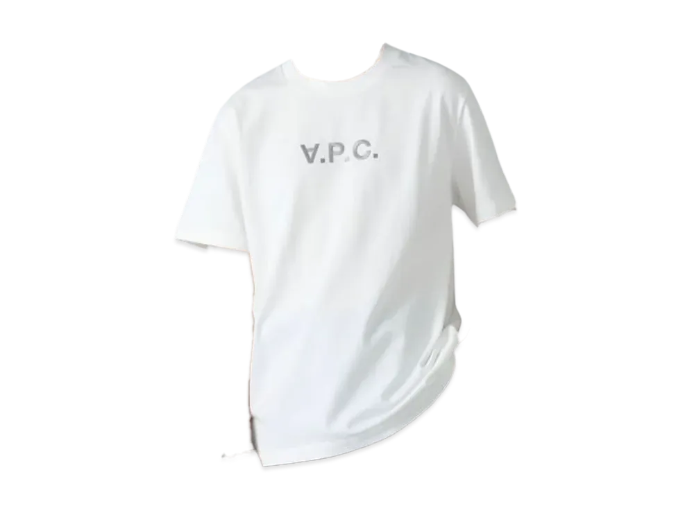 A.P.C. Brilla per il gusto Exclusive V.P.C. Logo Embroidery T-Shirt "White/Gray"