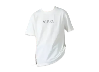A.P.C. Brilla per il gusto Exclusive V.P.C. Logo Embroidery T-Shirt "White/Gray"