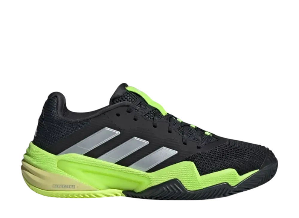 アディダス バリケード13 クレー テニス "コアブラック/ゼロメタリック/ルシッドレモン"