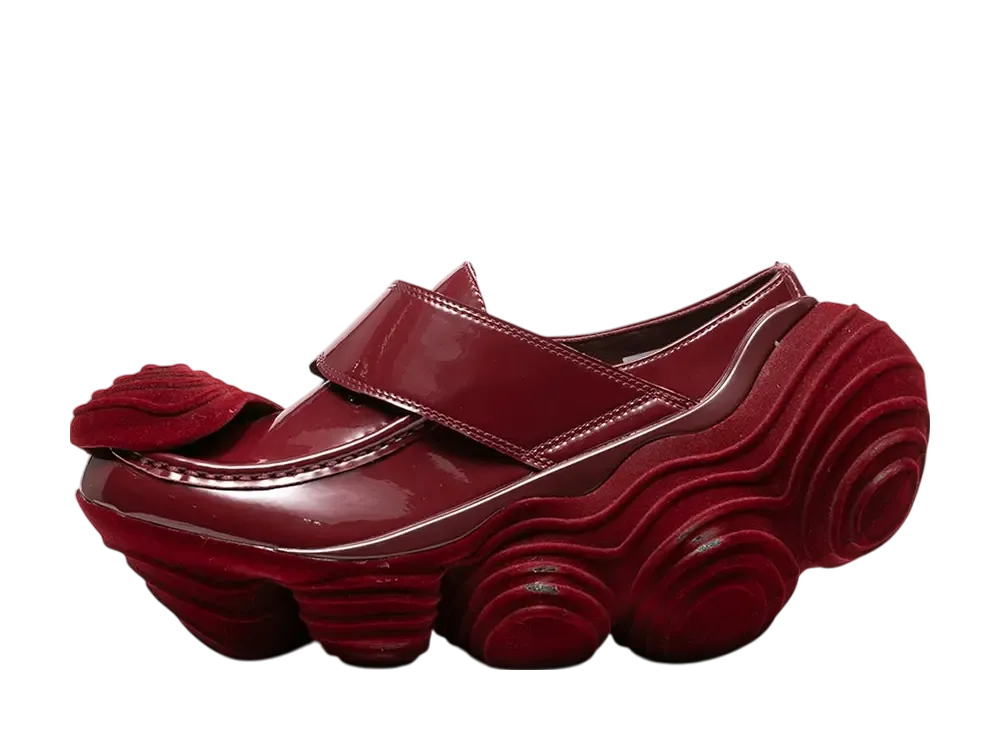 グラウンズ ウィメンズ オイスター ローファー フロッキー スクラッチ "ワイン/ワイン"