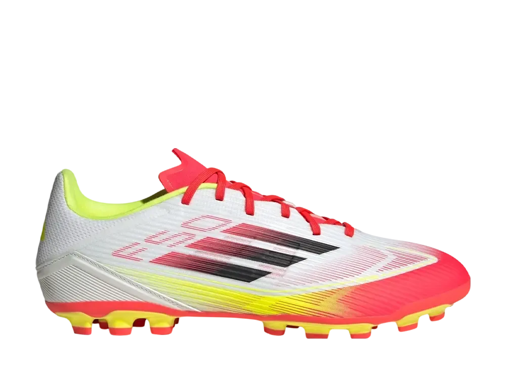 adidas F50 League AG "Cloud White/Core Black/Solar Yellow"