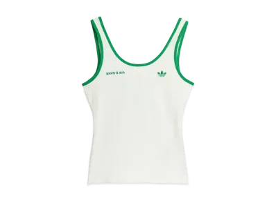 adidas x Sporty & Rich Tank Top "Off White/Green"