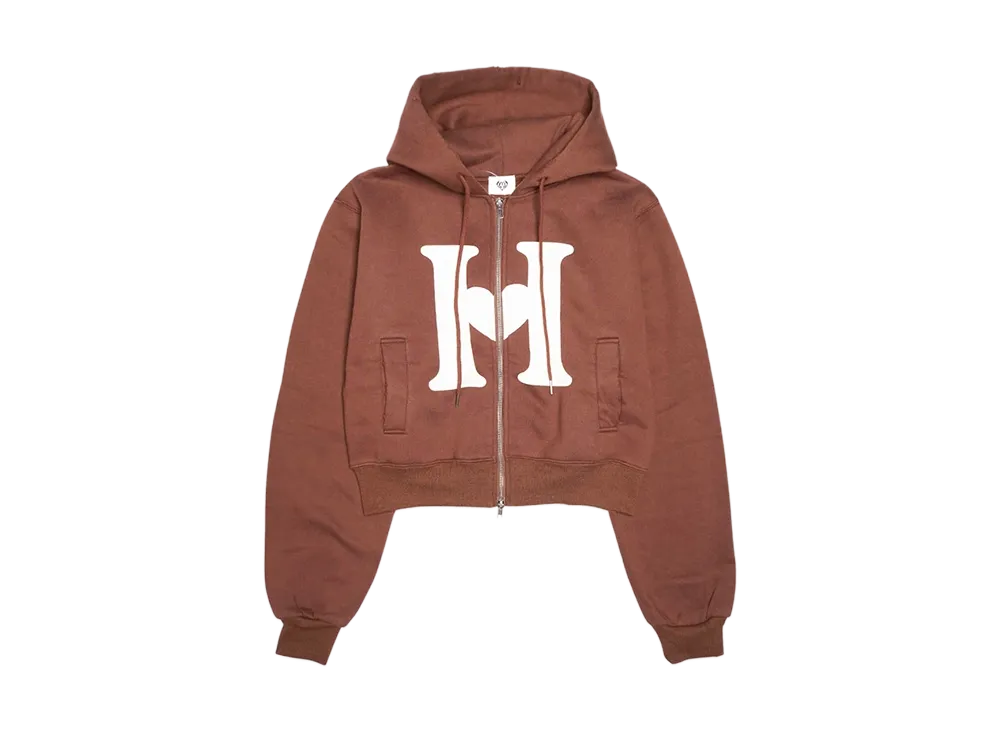 HTH H Logo Zip Hoodie "BROWN"
