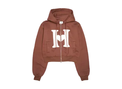 HTH H Logo Zip Hoodie "BROWN"