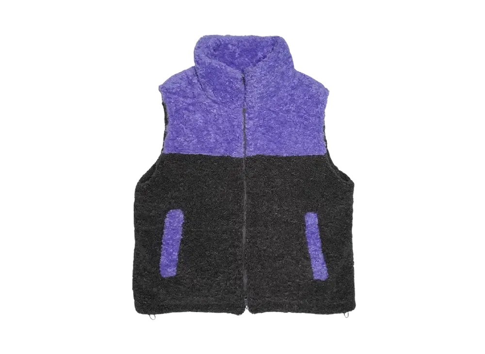 HTH boa vest "PURPLExGRAY"