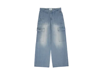 HTH denim cargo pants "LIGHT BLUE"