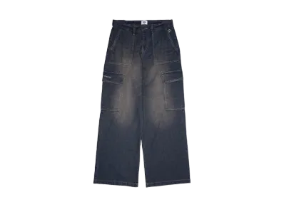 HTH denim cargo pants "BLUE"