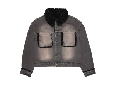 HTH denim boa jk "BLACK"