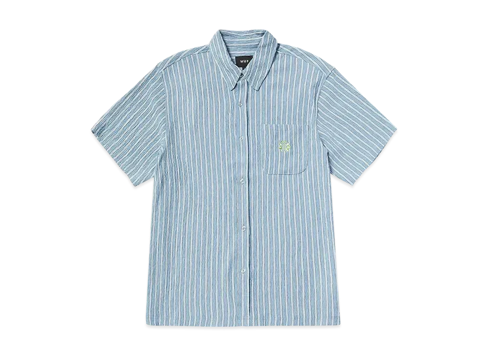 HUF Summer 25 Apollo Striped Shirt "Pool Blue"