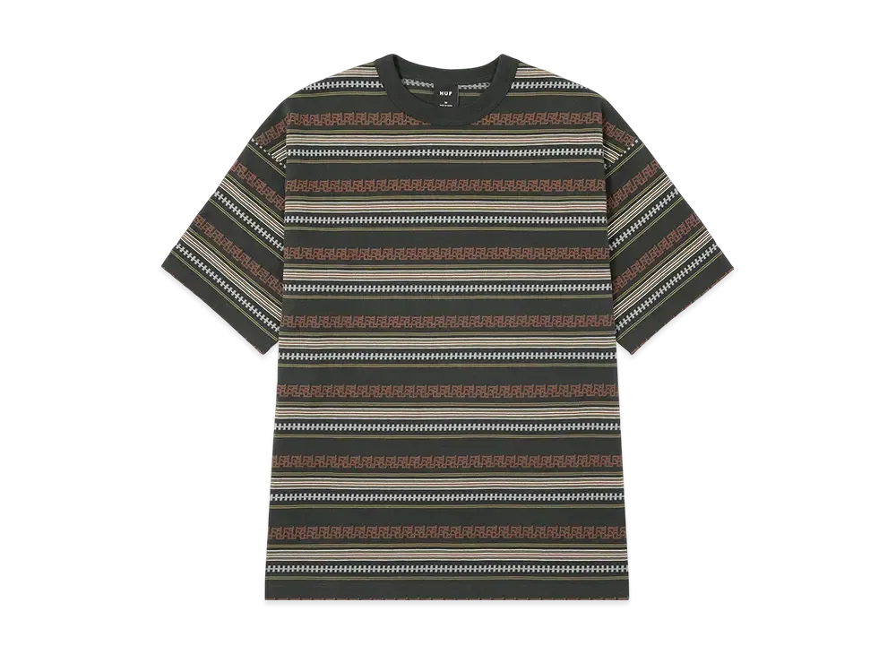 HUF Summer 25 Tether Stripe Tee "Black"