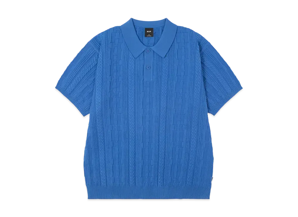 HUF Summer 25 Huf Polo Top "Pacific Blue"