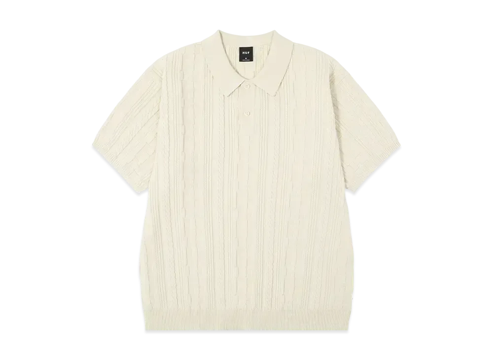 HUF Summer 25 Huf Polo Top "Natural"