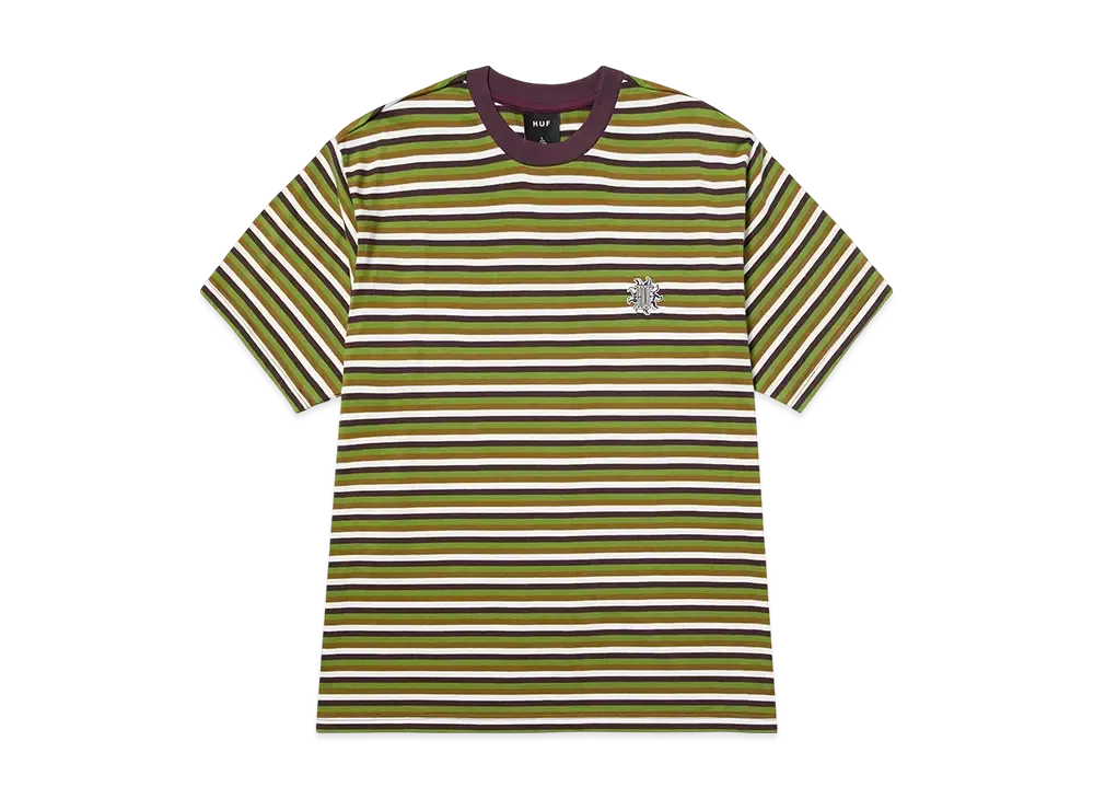 HUF Summer 25 Apollo Striped Knit Boxy "Green"