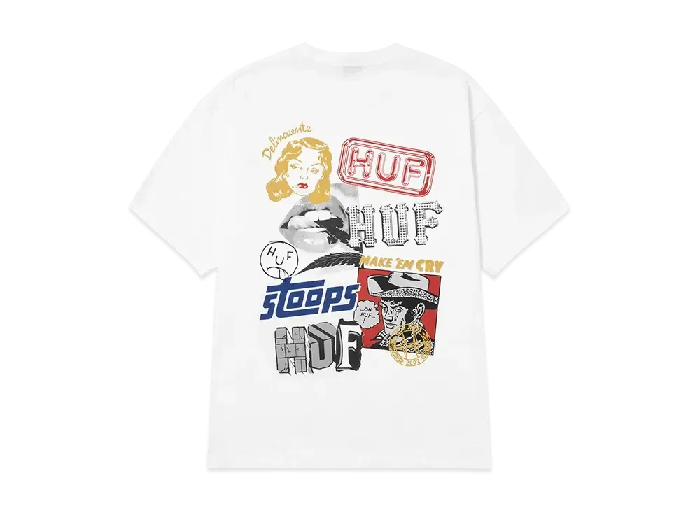 HUF Summer 25 Mash Up Tee "White"