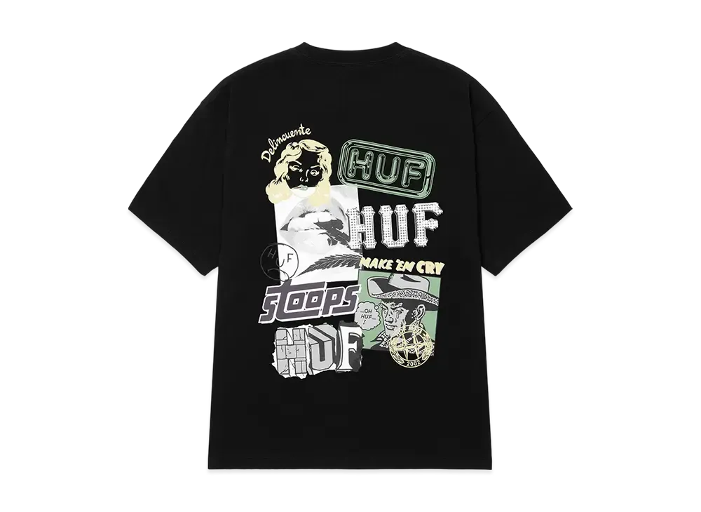 HUF Summer 25 Mash Up Tee "Black"